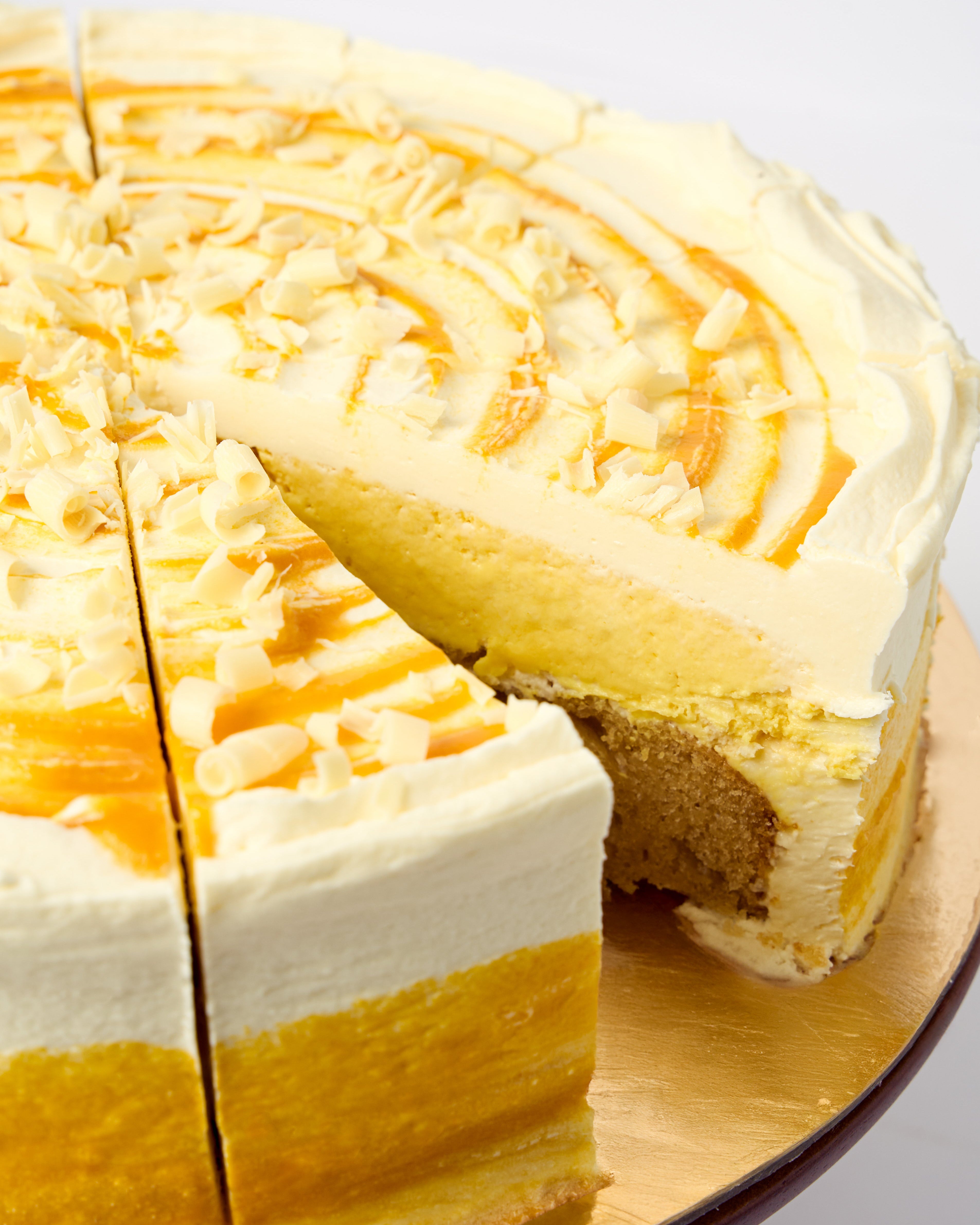 Hele taart | Mango White Chocolate Cheesecake